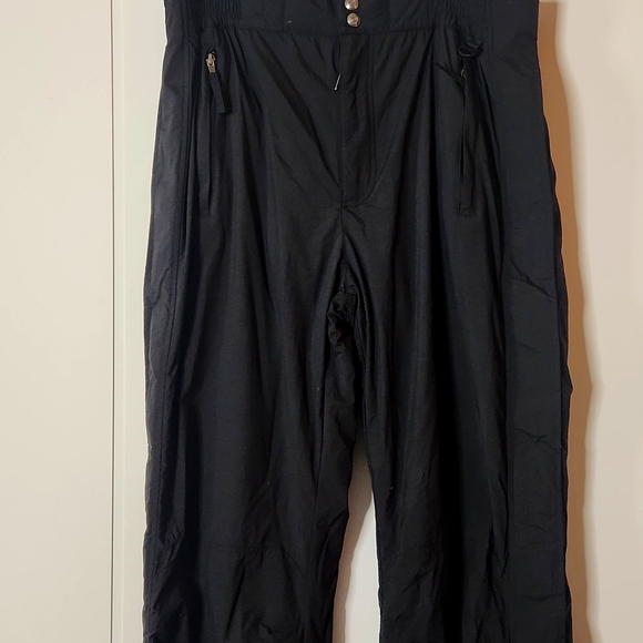 Sierra Sport woman's black insulated ski snow pants size large pull-on - Picture 1 of 13